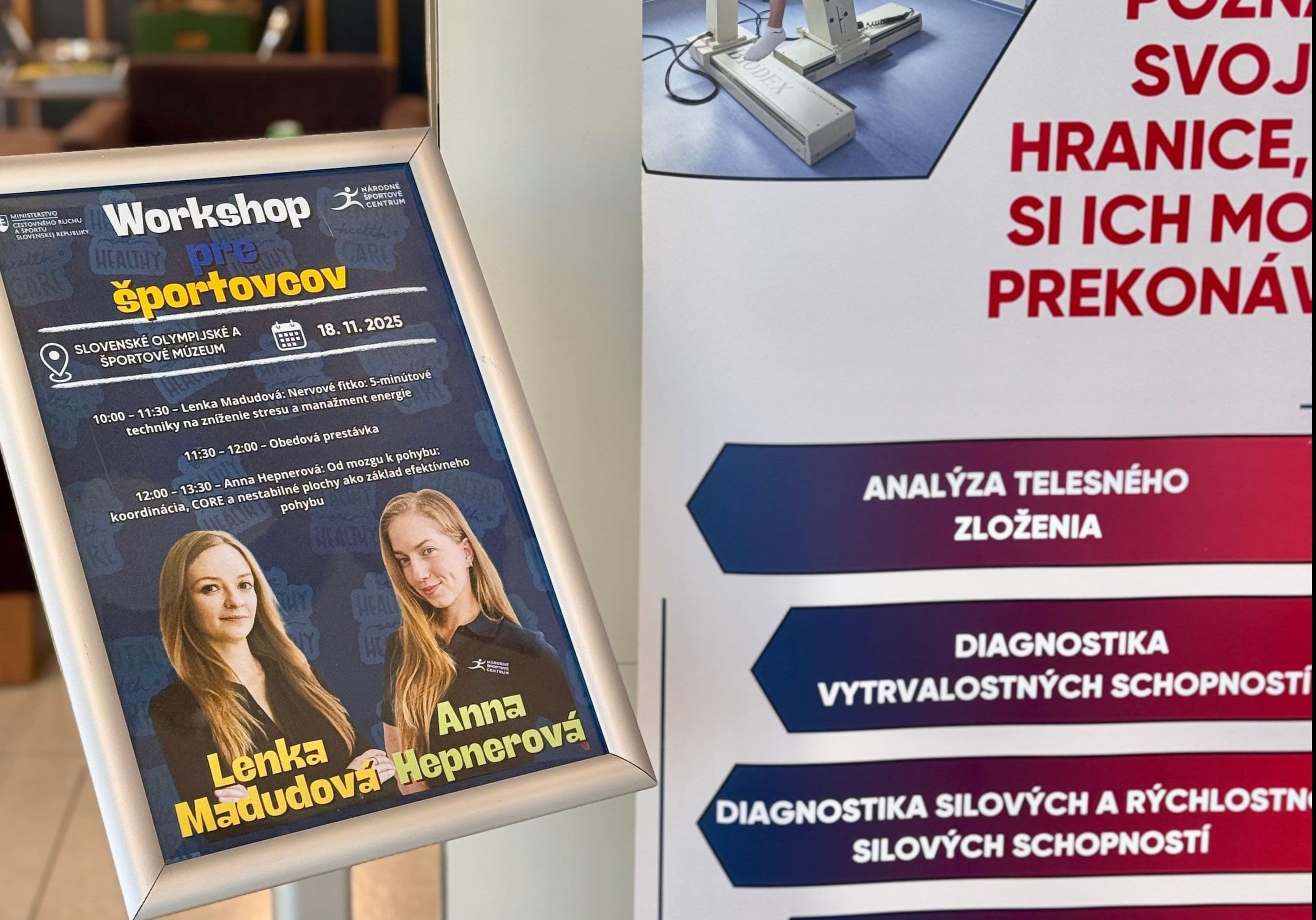 Workshop pre športovcov: Energia a nové poznatky