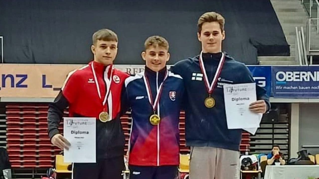 Dve zlaté medaily Olivera Kasalu na Austrian Future Cup 2022