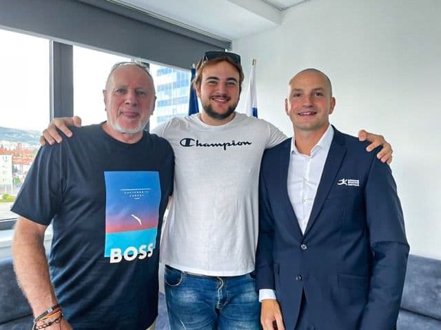 V Národnom športovom centre sme dnes privítali Karla Šulu a jeho otca a trénera Karla Šulu st.