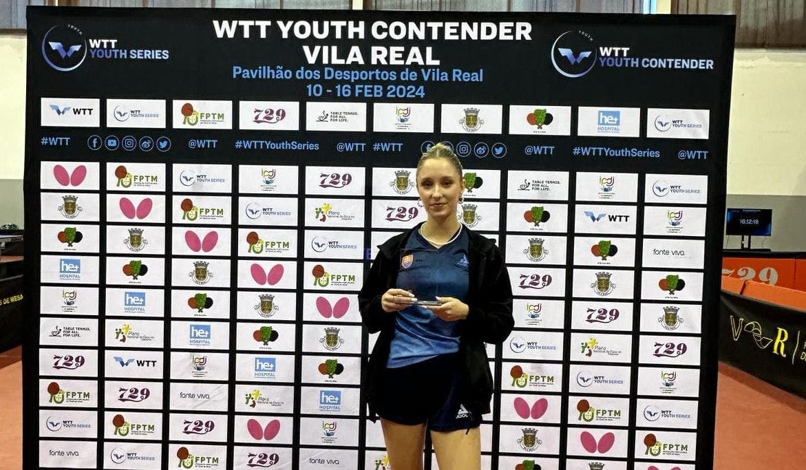 Dominika Wiltschková tretia na WTT Youth Contender Vila Real 2024