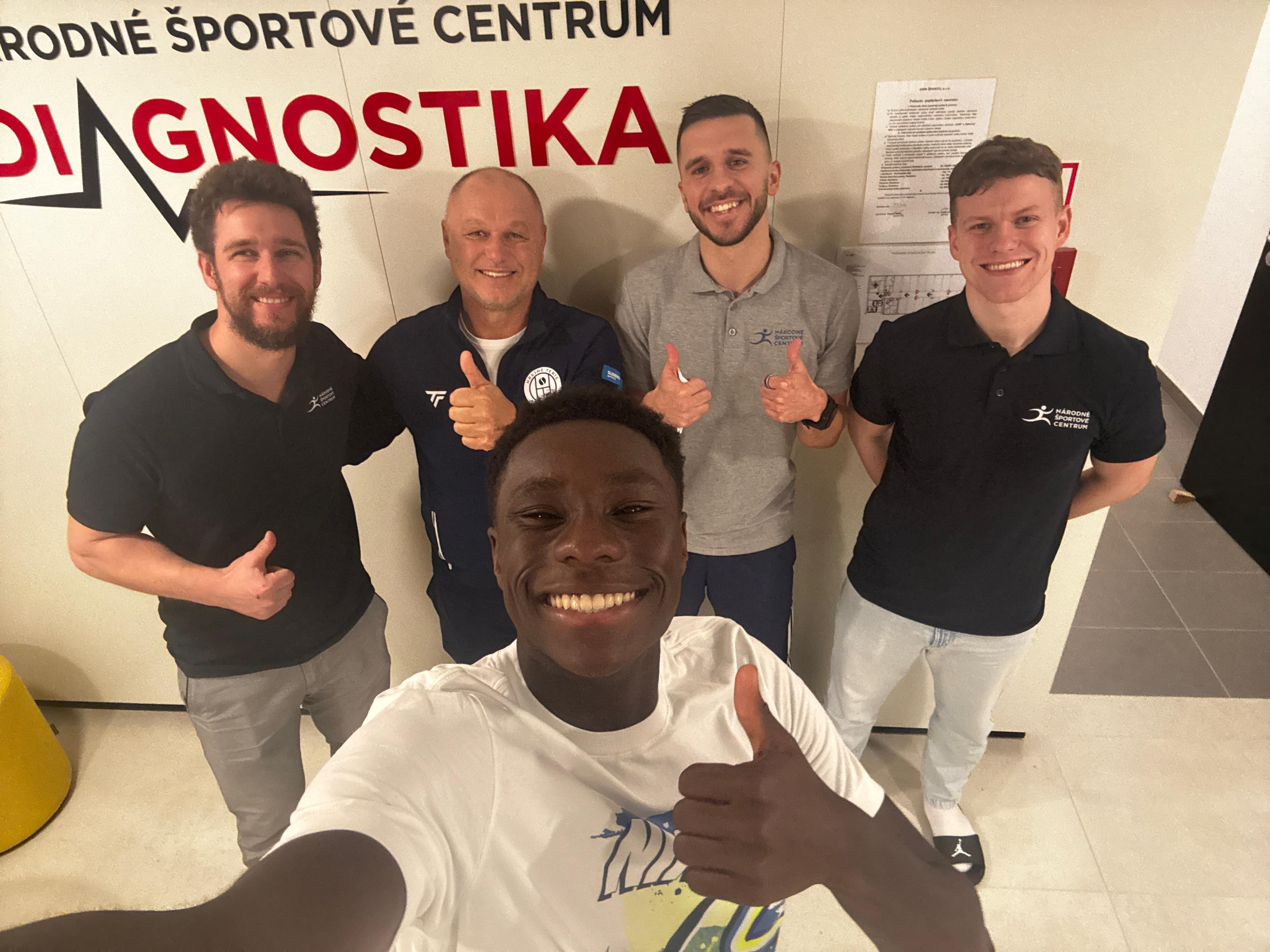 Francúzsky talent Moise Kouamé na športovej diagnostike v Národnom športovom centre