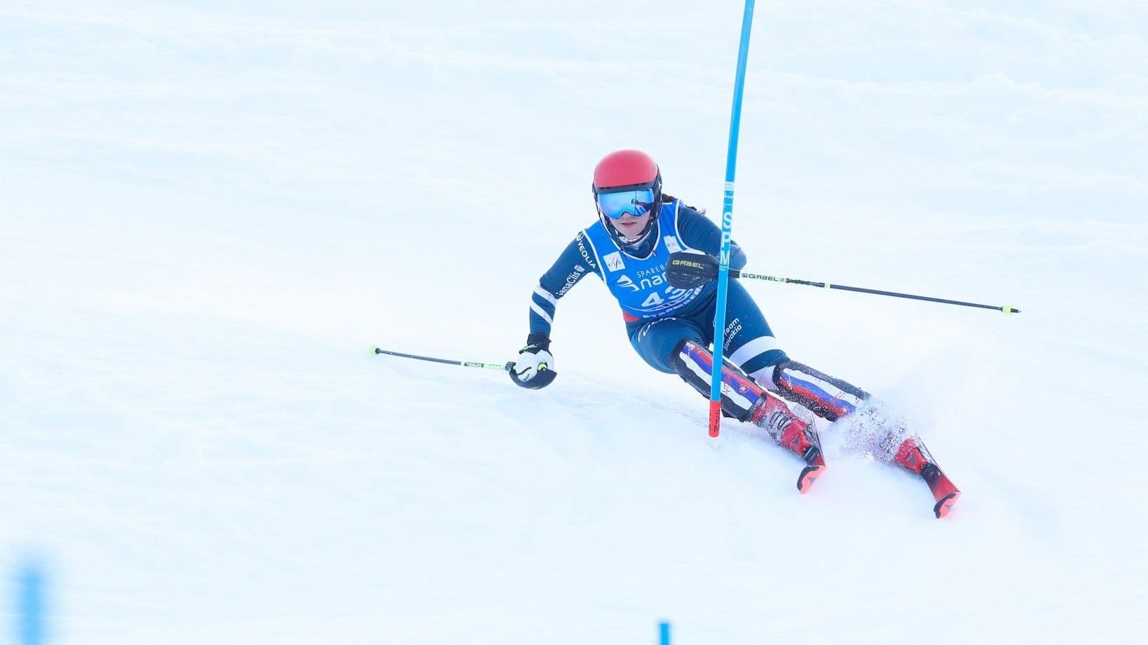 Katarína Šrobová v slalome na MS juniorov