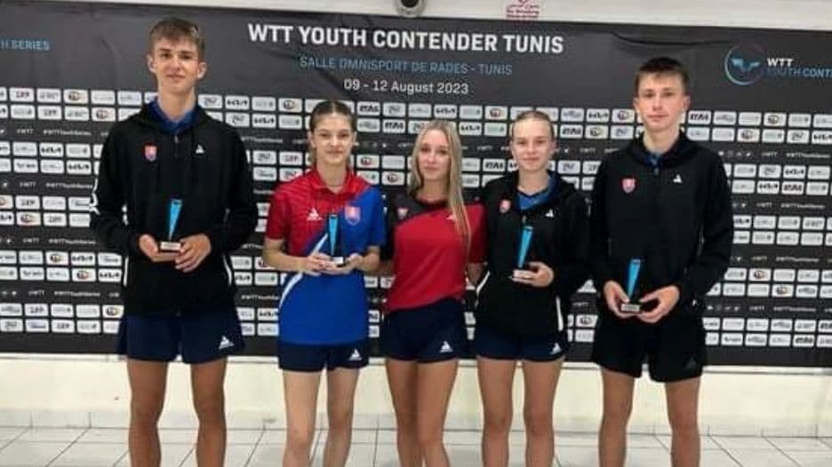 Úspešné výsledky slovenských stolnotenisov v Tunisku