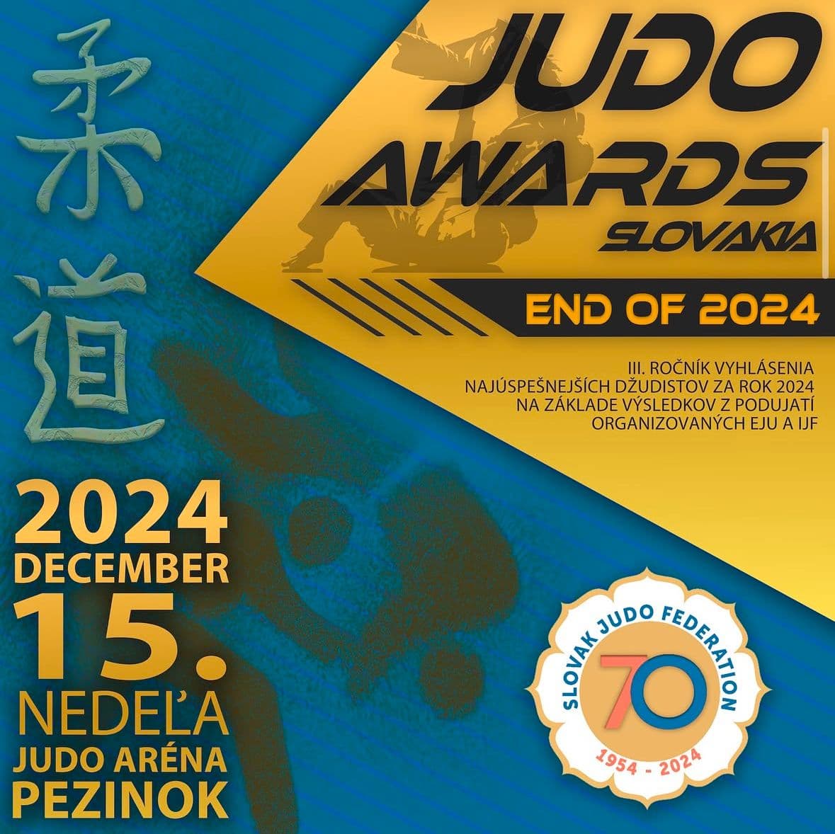 Hviezdy slovenského juda zažiarili: Marek Macejka a Lenka Tománková na Judo Awards 2024