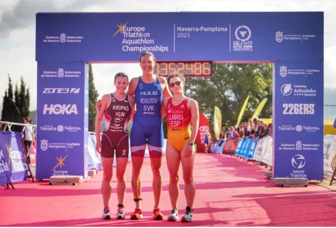 Zuzana ohúrila v Pamplone: Z plného tréningu rovno na pódium na Majstrovstvách Európy v akvatlone