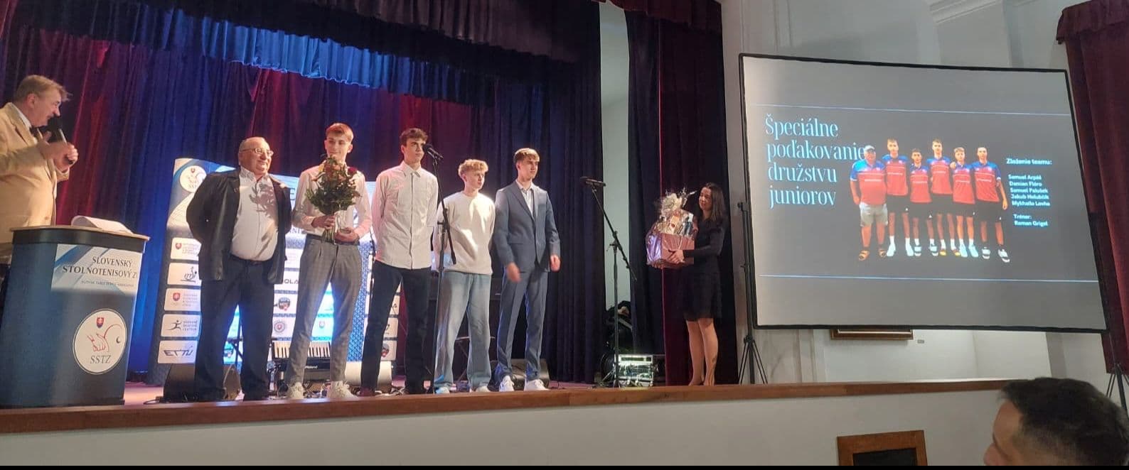 Slovenský stolnotenisový zväz dnes oceňuje najlepších za rok 2025, medzi družstvami aj športovci z Národného športového centra
