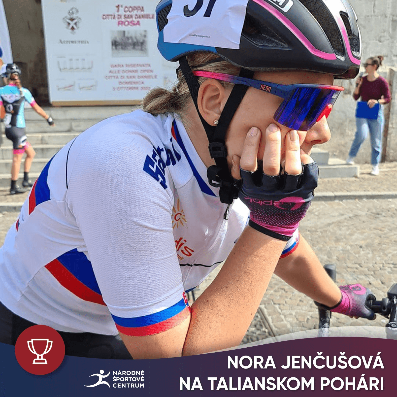 Nora Jenčušová na talianskom pohári