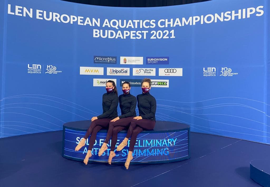 Členky NŠC po návrate z ME v plaveckých športoch v Budapešti