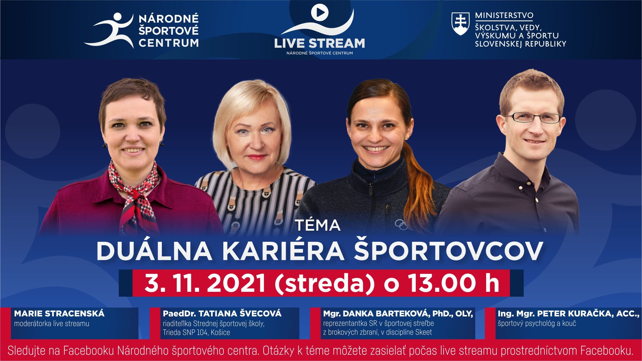 LIVE Stream NŠC: Duálna kariéra športovcov