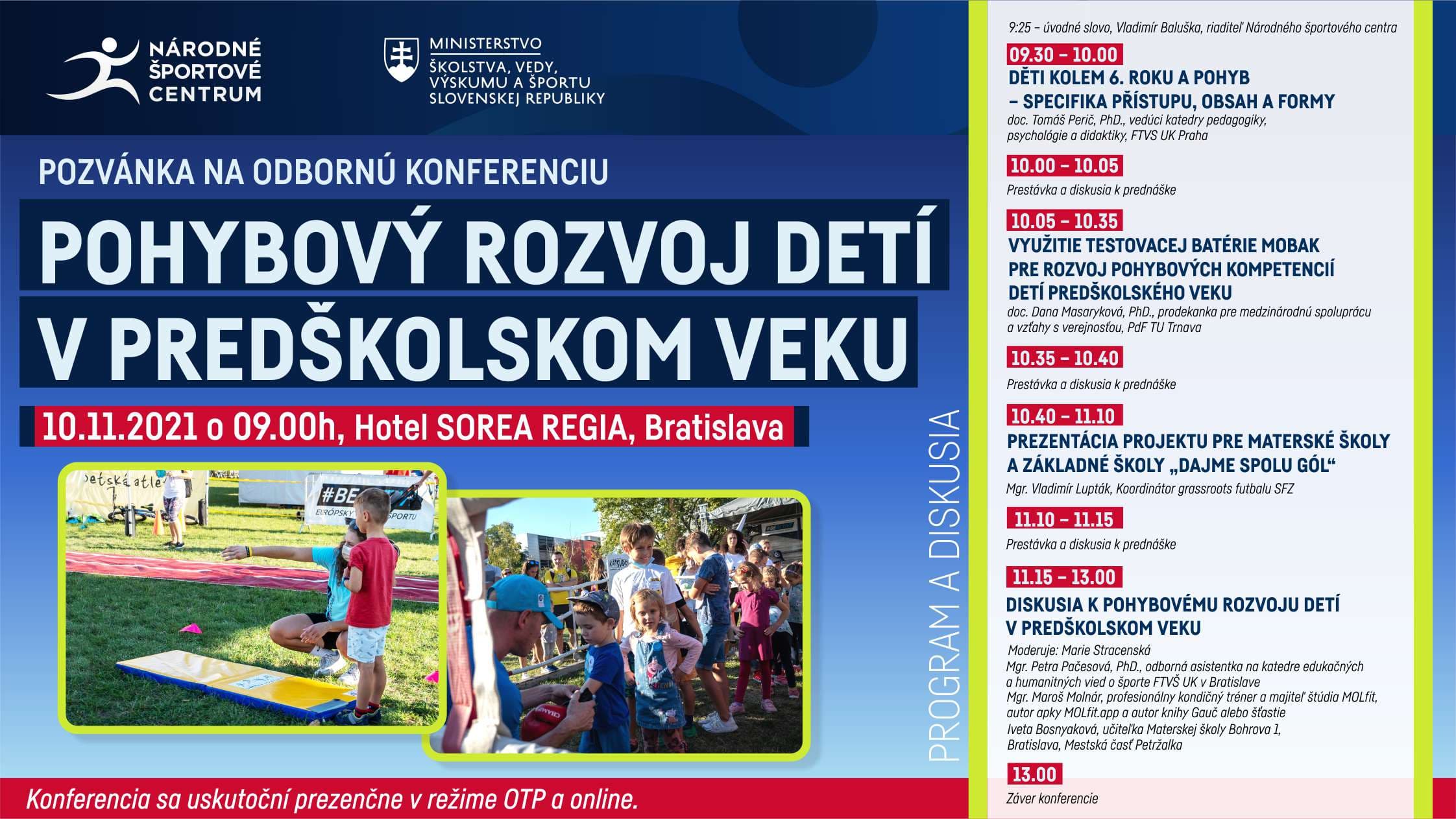 Pozvánka na odbornú konferenciu Národného športového centra