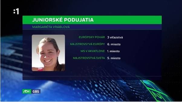 Triatlonový talent Margaréta Vráblová
