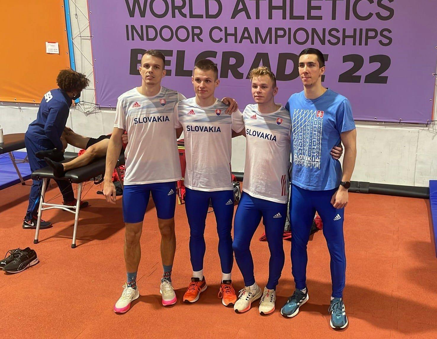 Slovenskí štvorstovkári výrazne zlepšili národný rekord na 4 x 400 m, skončili na 11. mieste